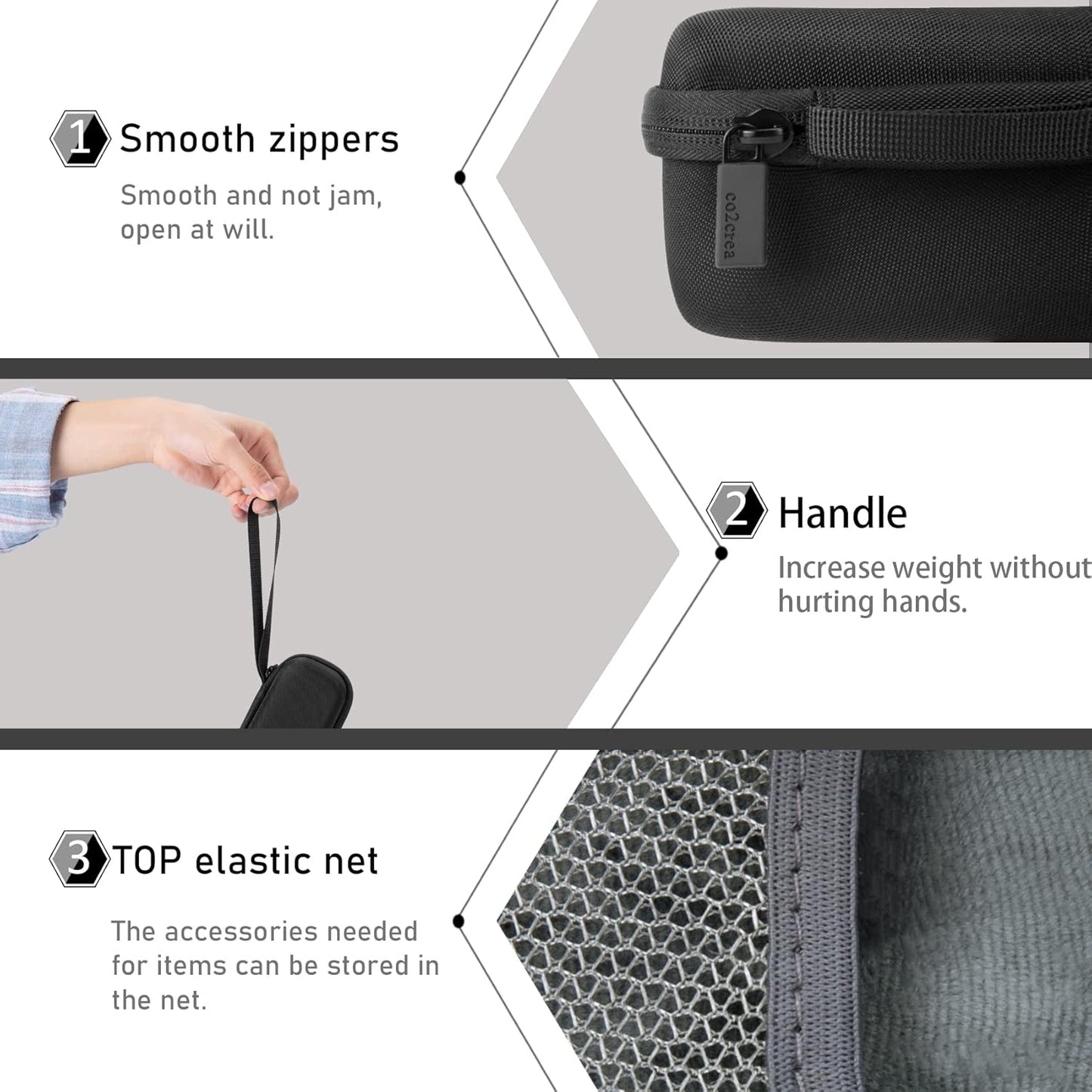 Hard Case Compatible with Anker Soundcore/Soundcore 2 / Motion B Portable Outdoor Sports Bluetooth Speaker (Black)